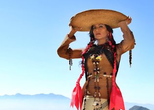 Handout picture released by Sony Music on March 23, 2015 in Mexico City showing Mexican singer Lila Downs during a photo production for her upcoming album "Balas y Chocolate" (Bullets and Chocolate). On March 23, 2015 in the Mexican capital, Downs launched her new lead-single "La patria madrina" -- a collaboration with Colombian singer Juanes -- from the upcoming "Balas y Chocolate". AFP PHOTO/SONY MUSIC --- RESTRICTED TO EDITORIAL USE - MANDATORY CREDIT "AFP PHOTO /SONY MUSIC" - NO MARKETING NO ADVERTISING CAMPAIGNS - DISTRIBUTED AS A SERVICE TO CLIENTS - NO ARCHIVES--/AFP/Getty Images ** OUTS - ELSENT, FPG - OUTS * NM, PH, VA if sourced by CT, LA or MoD **